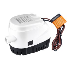 VEVOR BilgePump, 1100GPH 12V Automatic Submersible Boat Bilge WaterPump With FloatSwitch, Outlet Diameter, Small Boat Bilge Pump, Marine Electric (Color: White)