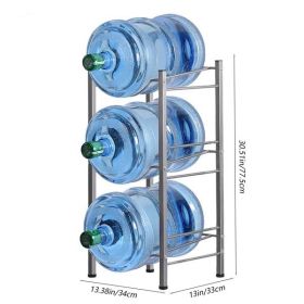 3-layer Kettle Rack, 5-gallon Detachable Water Bottle Rack, Organizational Storage Rack, Silver, Prohibited Temu, Not Shipped On Weekends (Color: Silver)