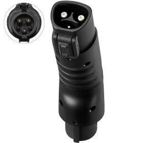 VEVOR Tesla To J1772 Charging Adapter, Max 48 Amp 240V, J1772 EVs Charger Adapter, With IP65 Storage Bag Anti-Drop Lock, For Tesla High Powered W (Color: Black)