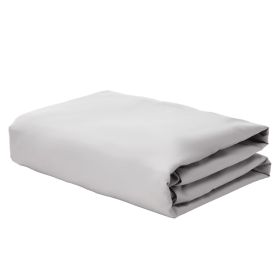 Twin Size Fitted Sheet Elastic Fitted Sheet With High-Quality Microfiber (Color: Light Grey)