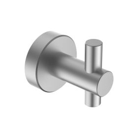 Round Base Wall Hanging Hook - Gun Grey Hook, 2 Pack, For Entry Shoe Cabinet, Wardrobe Bathroom Bedroom Furniture Hardware (Option: Gun ash)