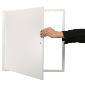 VEVOR Access Panel For Drywall & Ceiling, 24 X 24 Inch Plumbing Access Panels, Reinforced Access Door, Heavy-Duty Steel Wall Hole Cover, Easy Ins (Color: White)