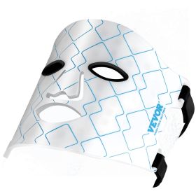 VEVOR Red Light Therapy Mask 7-Color LED Face Mask Light Therapy With 850nm NIR (Color: White)