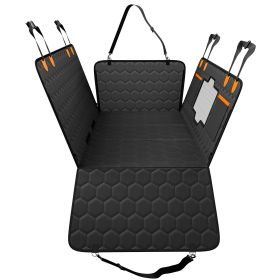 VEVOR 54 X 25.6 In Dog Car Seat Cover For Back Seat Waterproof 600D For Cars (Color: Black)