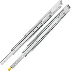 VEVOR Heavy Duty Drawer Slides 60Length, Locking Drawer Slides 500lbs Load Capacity Long Full Extension Drawer Slide 1 Pair Side Mount Ball Beari (Option: 60inch)