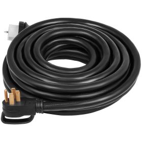 VEVOR  50Ft 50 Amp Generator Extension Cord STW Generator Cord 125V 250V Generator Power Cord N14-50P & SS2-50R & CS6364 Twist Lock Connectors (Option: Black 50Ft)