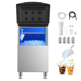 Commercial Ice Maker Storage Bin 250lbs Capacity Stainless Steel Ice Storage Bin (Option: LSB250)