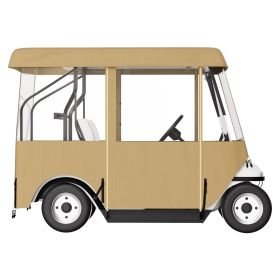 VEVOR Golf Cart Enclosure, 4-Person Golf Cart Cover, 4-Sided Fairway Deluxe, 300D Waterproof Driving Enclosure With Transparent Windows, Fit For (Option: Golf Cart Enclosure)
