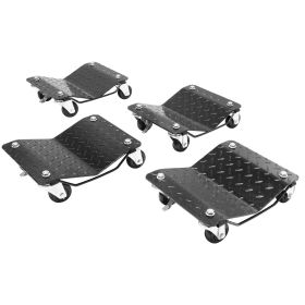 VEVOR Wheel Dolly, 6000 Lbs 2722 Kg Car Moving Dolly, Wheel Dolly Car Tire Stake Set Of 4 Piece, Heavy-duty Car Tire Dolly Cart Moving Cars, Truc (Option: Black 4PCS)