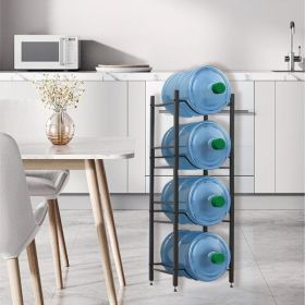 4-layer Kettle Rack, 5-gallon Detachable Water Bottle Rack, Organizational Storage Rack, Black, Prohibited Temu, Not Shipped On Weekends (Color: Black)