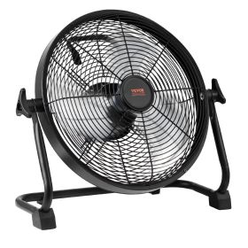 VEVOR Cordless Fan 12 In, Portable Quiet Personal Fan For Home Or Office, 360 Degree Manual Pivoting Head, Stepless Speed Regulation High Velocit (Color: Black)