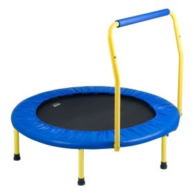 VEVOR 3FT Trampoline For Kids Indoor Outdoor Foldable Baby Toddlers Trampoline (Option: Blue Yellow)