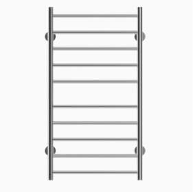 Electric Heated Towel Rack For Bathroom, Wall Mounted Towel Warmer, 10 Stainless Steel Bars Drying Rack (Color: Silver)