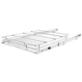 VEVOR Pull Out Cabinet Organizer, Heavy Duty Slide Out Pantry Shelves, Chrome-Plated Steel Roll Out Drawers, Sliding Drawer Storage For Home, Ins (Option: 17x21inch)