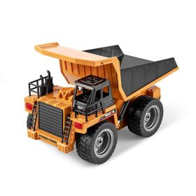 Christmas Gift VEVOR RC Remote Control Dump Truck Toy Construction Vehicle Toy 9CH  Scale (Option: Orange Black)
