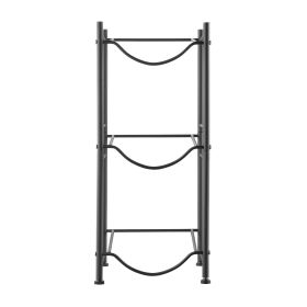 VEVOR 3 Tiers Water Jug Holder Single Row Water Bottle Rack For 3 Bottles Black (Option: Black 3Tiers)