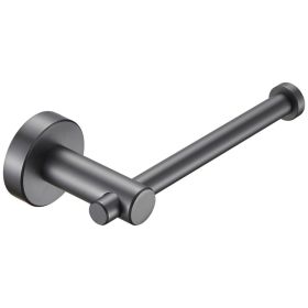 Toilet Paper Holder Gun Grey Thicken Space Aluminum Toilet Roll Holder For Bathroom, Kitchen, Washroom Wall Mount (Option: Gun ash)