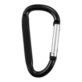 Caribeaner Clip Spring Snap Hook Keyring Camping Sports Karabiner 10 PCS (Option: Black 10pcs)