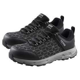Steel Toe Shoes For Men US Size 11 Wide Athletic Work Shoe Sneakers Black (Option: Black-US Size11)