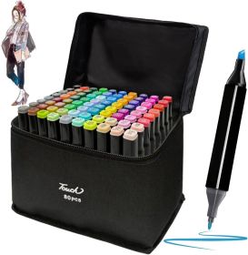 80 Colors Alcohol Based Markers Dual Tip Drawing Markers Set For Drawing (Option: 80colors)