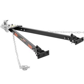 VEVOR Tow Bar, 5500 Lbs Towing Capacity With Chains, Powder-Coating Alloy Steel Bumper-Mounted Universal Towing Bar, Coupler Fits 2-Inch Ball Hit (Option: FF T809)