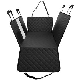 VEVOR 52 X 24.8 In Dog Car Seat Cover For Back Seat Waterproof 600D For Cars (Color: Black)