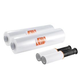 VEVOR Stretch Film, 15 Inches X 1200 Feet, 2 Pack, 80 Gauge Industrial Strength Clear Durable Stretch Wrap Roll, Heavy Duty Shrink Film Stretch W (Option: YAL008)