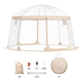 VEVOR Sports Tent Instant Pop-Up Tent Shelter Weather Proof 8-10 People Clear (Option: 8to10 People)