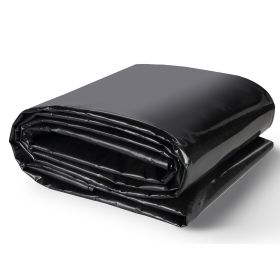 VEVOR Pond Liner, 10 X 13 Ft 20 Mil Thickness, Pliable LLDPE Material Pond Skins, Easy Cutting Underlayment For Fish Or Koi Ponds, Water Features (Option: Black 10x13ft)