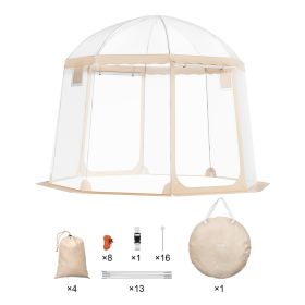 VEVOR Sports Tent Instant Pop-Up Tent Shelter Weather Proof 4-8 People Clear (Option: 4to8 People)
