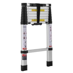 VEVOR Telescoping Extension Ladder 8.5FT One-button Retraction 375 LBS Capacity (Option: ML 1026PH)