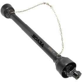 VEVOR PTO Shaft, PTO Drive Shaft, 6 Spline Tractor, Round Implement Ends PTO Driveline Shaft, Series 4 Tractor PTO Shaft, Brush Hog PTO Shaft Bla (Color: Black)