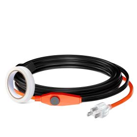 Pipe Heating Cable 12FT 7W FT Heat Tape For Pipes With Built-in Thermostat (Option: 12FT)