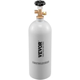 VEVOR 5 Lbs CO2 Tank Aluminum Gas Cylinder, Brand New CO2 Cylinder With Gray Spray Coating, CO2 Tank With CGA320 Valve, For Draft Soda Beer (Option: 145x145x470mm)