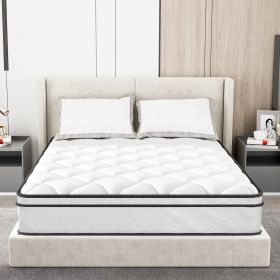Single Bed Mattress, Hybrid Double Mattress With Bonnell Coil, High Density Foam Mattress, Boxed, Single Bed, Medium Soft, Stress Reliever (Option: 10inch-Twim)