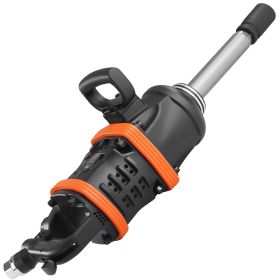 VEVOR 1 Inch Air Impact Wrench, Up To 5175 Ft-lbs Beast Reverse Torque Output Pneumatic Impact Gun   8 Inch Extended Anvil For Repairs And Mainte (Color: Black)