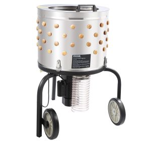 VEVOR Chicken Plucker Machine, Feather Plucker With 20-inch Stainless Steel Drum, Defeathering Equipment With 108 Soft Fingers, Simple Debris Col (Option: 120V 60Hz)